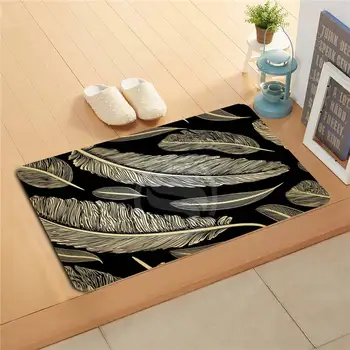 

K&!145 Custom Beautiful landscape feathers #g Doormat Home Decor Door mat Floor Mat Bath Mats foot pad J-725F145wl