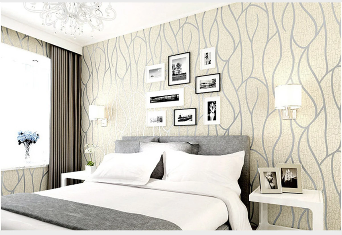 9.5M onwoven Wallpaper Simple Wallpaper Roll Bedroom Dinning Living
