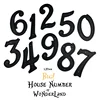 Big House Number Outdoor 139mm Height Door Number ABS Plastic Black Address Numbers for House 5-1/2 inch. #0-9 ► Photo 2/6