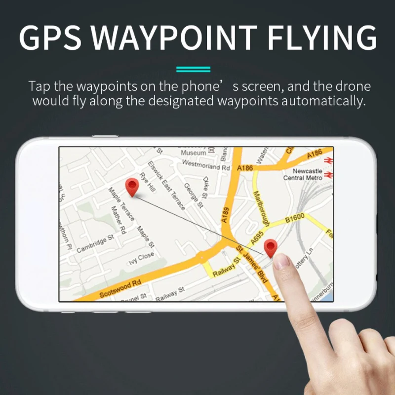 Wi-Fi FPV 5G RC вертолет gps следить за мной Дрон 1080P HD камера двойной режим позиционирования Waypoint без головки, RC складной Квадрокоптер