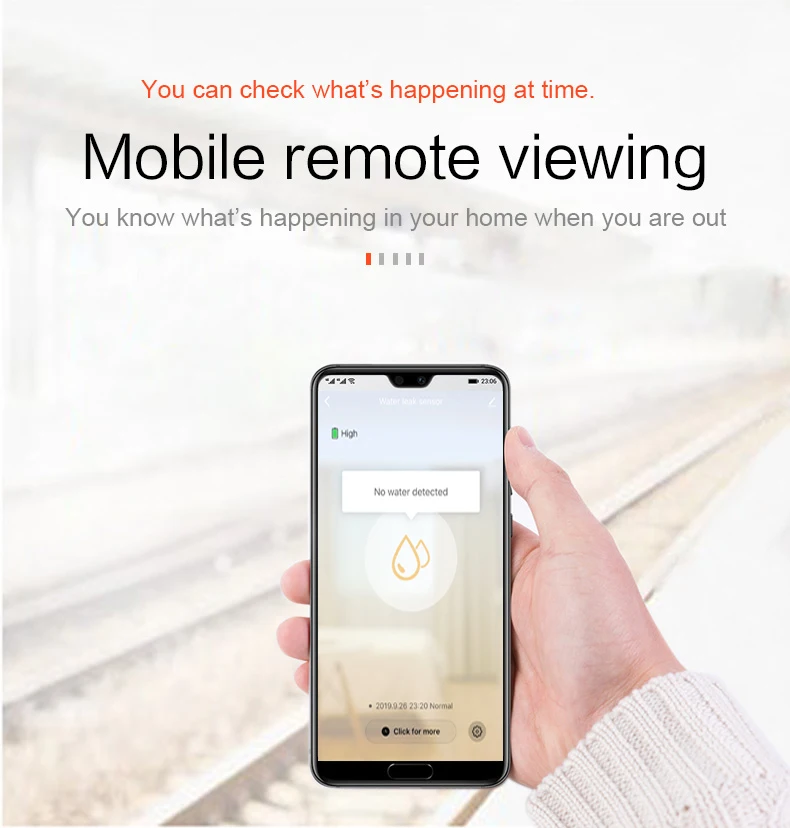 Tuya WiFi детектор утечки воды Датчик клапана воды совместимый с Tuyasmart/Smart Life APP