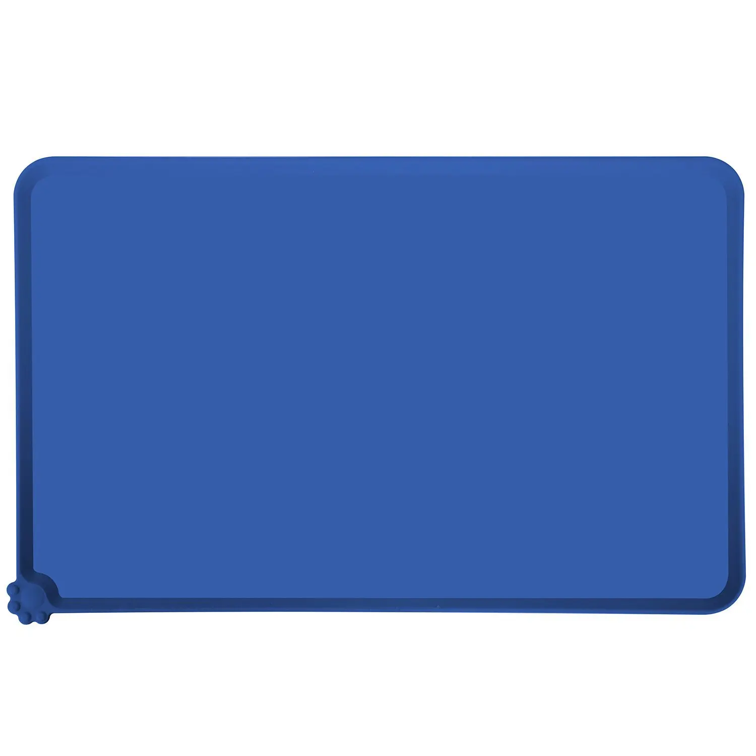 blue 48x30 см непромокаемый матрасик для домашних животных для собаки кошки силиконовая Детская тарелочка из силикона ПЭТ Чаша питьевой коврик легкая стирка товары для домашних животных - Цвет: blue