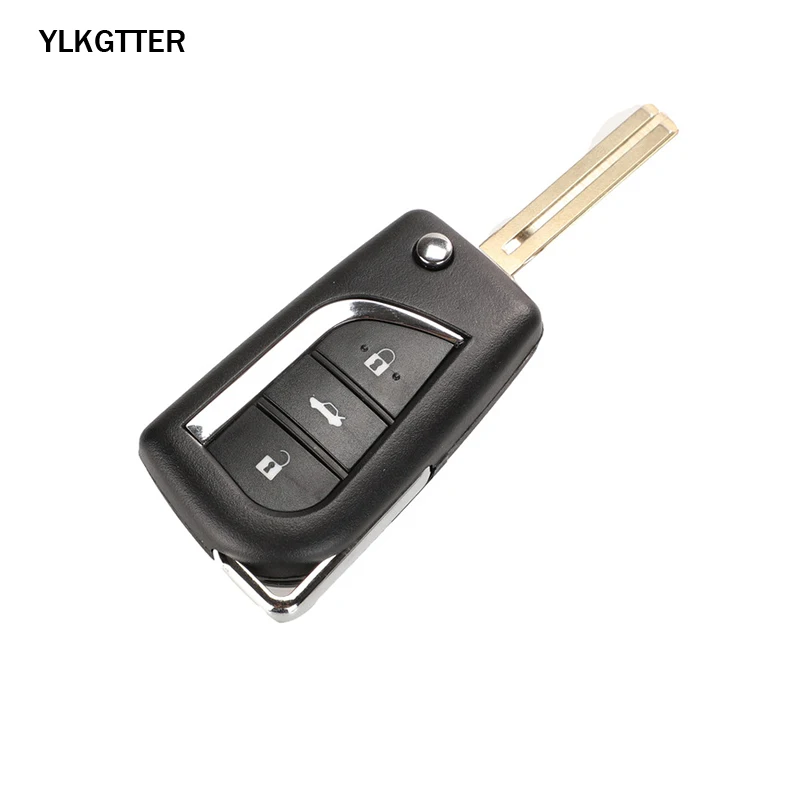 YLKGTTER 3 Button TOY48 Flip Smart Remote key for Toyota Aygo Corolla Yaris Camry Verso with 315/433 MHz 4D67 ID67 transponder YLKGTTER 3 Button TOY48 Flip Smart Remote key for Toyota Aygo Corolla Yaris Camry Verso with 315/433 MHz 4D67 ID67 transponder