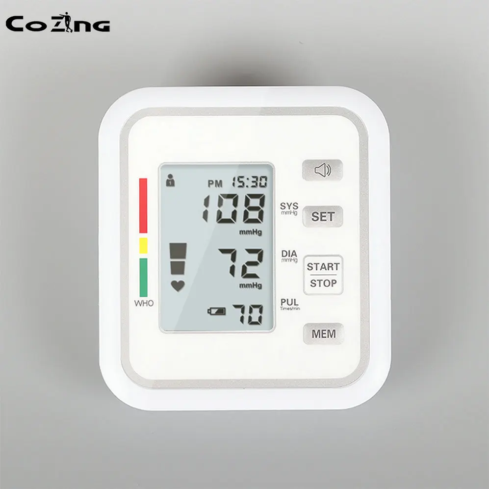 New Digital Arm Blood Pressure Pulse Monitors Tonometer Portable Health Care Monitor Meters Sphygmomanometer | Красота и здоровье