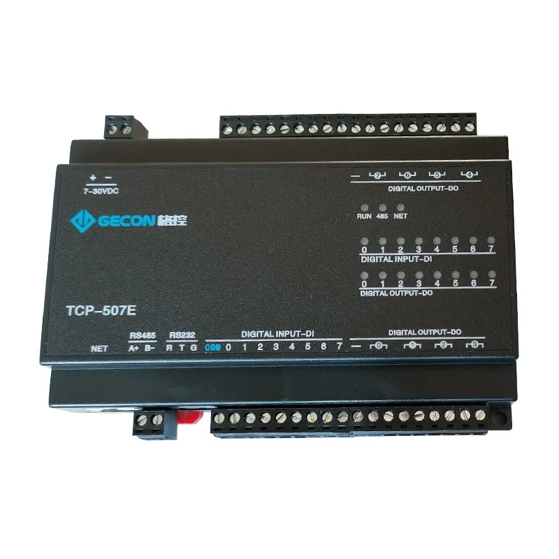 

8 relay output DO 8 switch input master station Modbus TCPIP protocol scan 485 substation equipment
