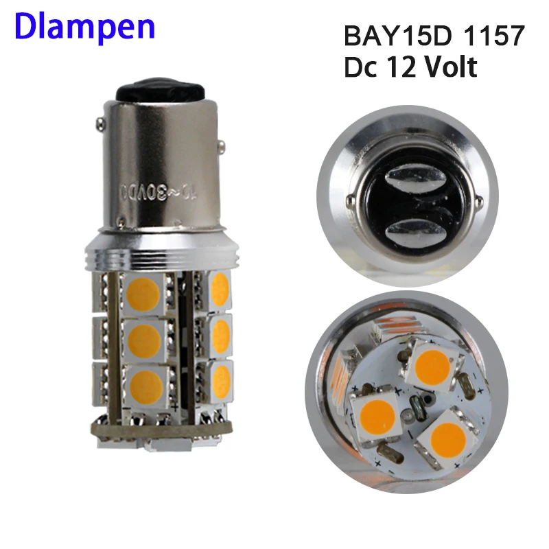 

ampoule super 4W 12v BAY15D 1157 P21/W Led Bulb Brake Light Canbus No Hyper Flash Replacement for Camper Trailer MPV Brake lamp