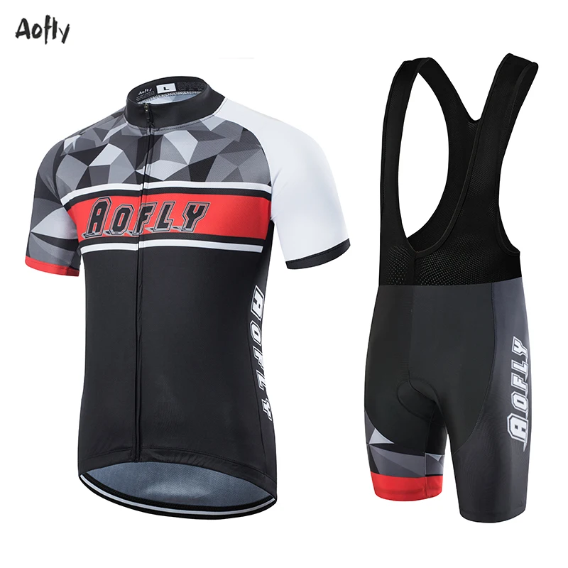 

Summer Men Cubic Polygonal Reflection Stereo Riding Set Cycling Jersey Personalized Short Sleeve Top Dirty Mountain Bike Clothes