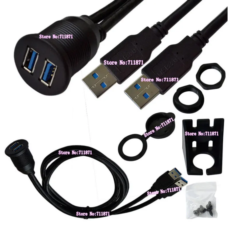 Мотоцикл автомобиль корабль мужской женский 2 Usb3.0 удлинитель линия