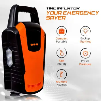 

Tyre Inflator with Large Display Digital 12V 120W 150PSI