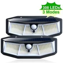 

brand new 308 LED Solar Light Outdoor Solar Lamp Powered Sunlight PIR Motion Sensor Waterproof Lights for Garden Decoration