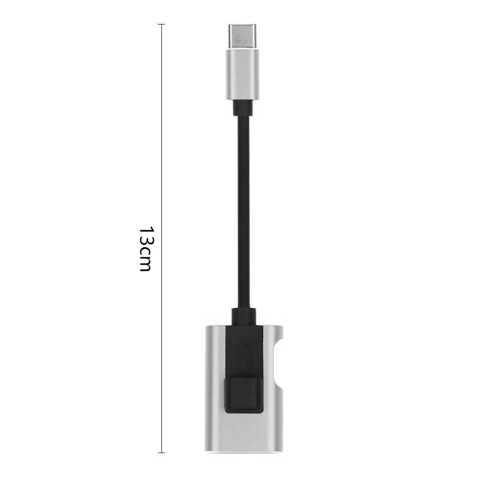 2 в 1 USB Plug And Play type C до 3,5 мм простой в использовании аудио адаптер портативные легкие наушники небольшой зарядный кабель корпус из сплава