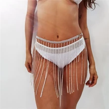 Блестящая длинная юбка с кисточками, модная женская юбка с металлическими вырезами, блестящие стразы, Лоскутная юбка для ночного клуба, сексуальные юбки для женщин