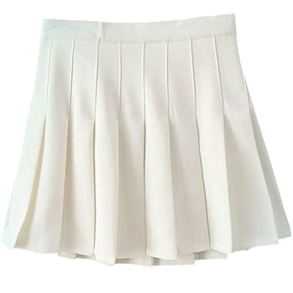 Minifalda plisada de cintura alta para chicas y mujeres, uniforme de tenis informal de cintura delgada, de moda, 2021