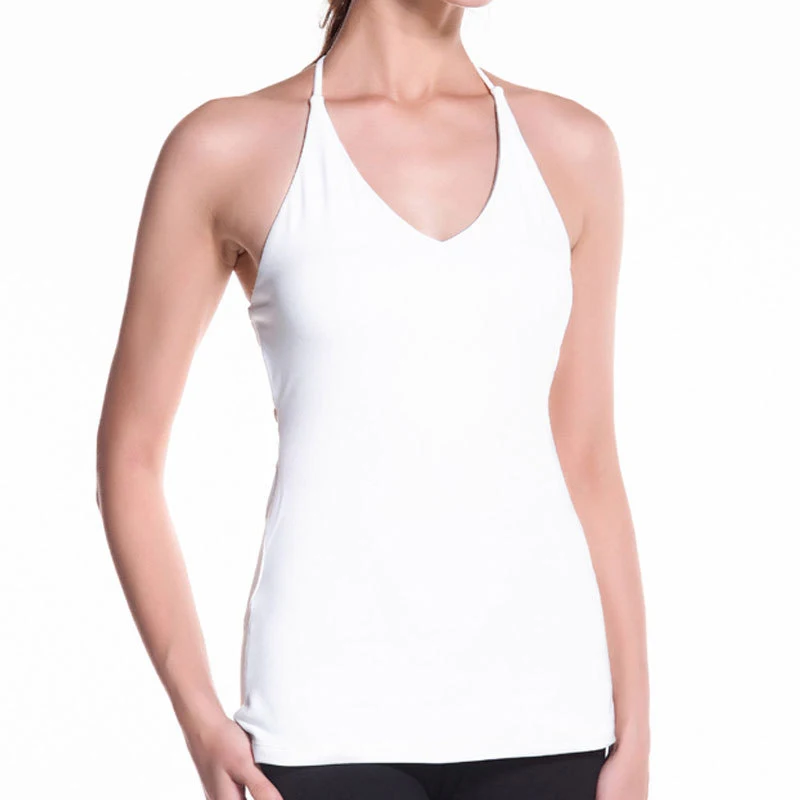 Женский жилет для йоги сплошной цвет Быстросохнущий дышащий для фитнеса спортивный летний YS-BUY