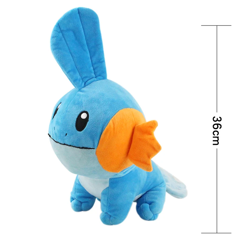 36 см мультфильм аниме Kawaii Mudkip Плюшевая Игрушка мягкая плюшевая кукла животного подарок на день рождения для детей - Цвет: 36cm Mudkip