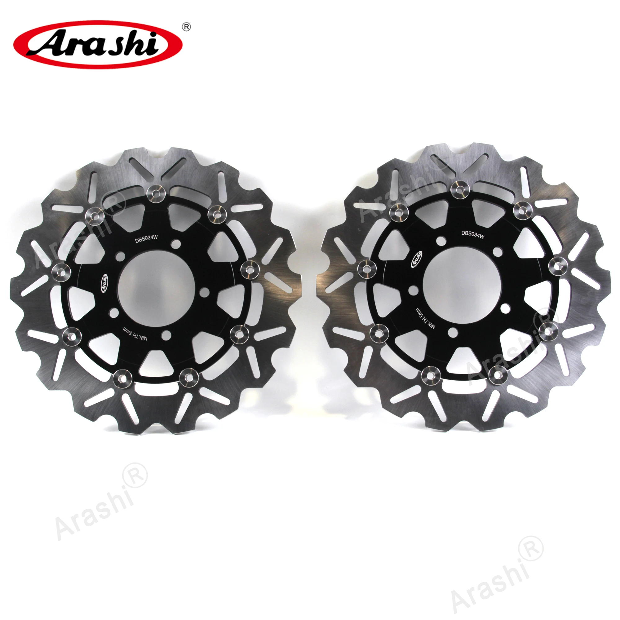 Передние и задние тормоза Arashi ER6N 650 2006 2015 с ЧПУ для KAWASAKI ER 6N 2007 2008 2009 2010 2011 2012 2013 2014