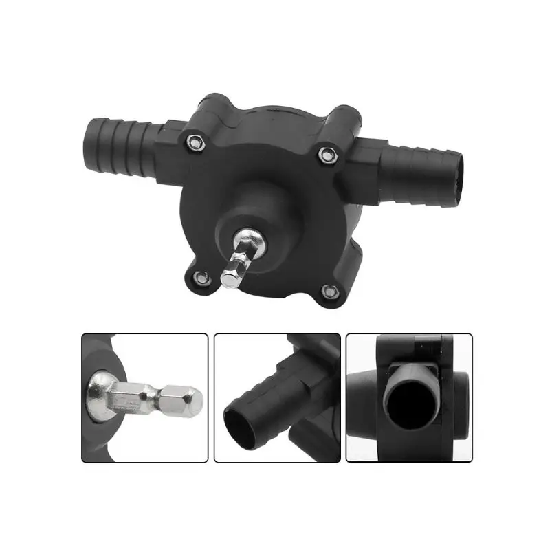 Electric Drill Drive Water Pump 1/4' Shank Self Priming Oil Fluid Transfer Tools