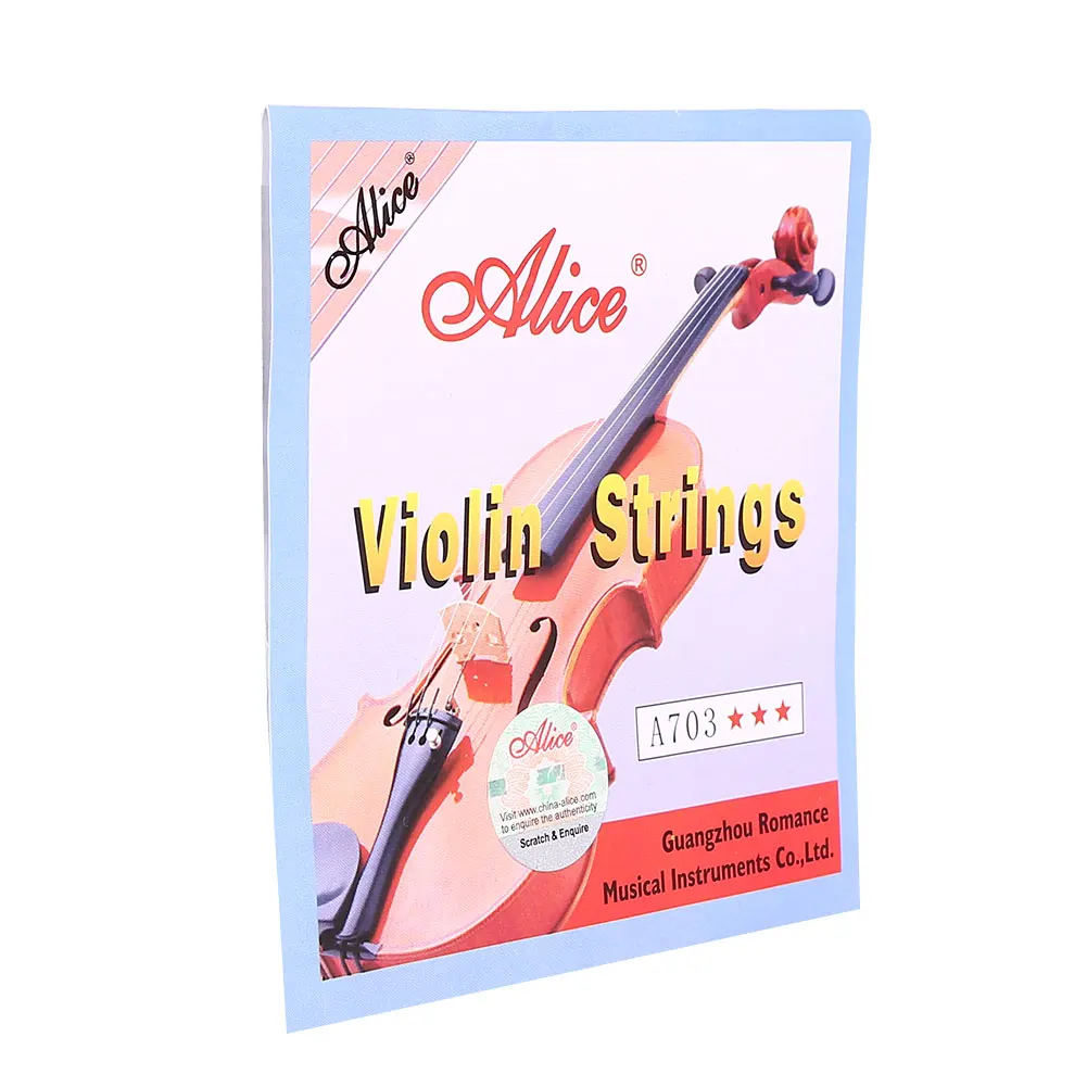 

Alice 4PCS/Set A703 Violin String Musical Instrument Silver Rust Proof