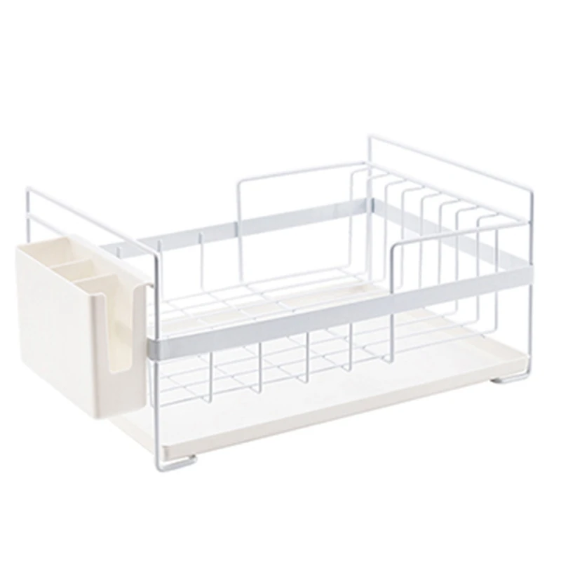 

Kitchen Storage Organizer Dish Drainer Drying Rack Kitchen Sink Holder Tray For Plates Bowl Cup Tableware Shelf Basket