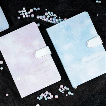 

Planetary Dust Creative Cute Paper Notebook PU Leather Travel Office School Diary Notepad Bullet Journal Planner A5 Notebook