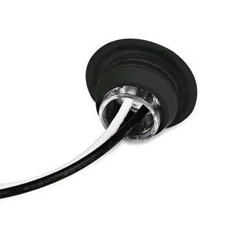 

12V Turn Signal Lights Round Lamp White Built-in Bulbs Replacement Car Auto