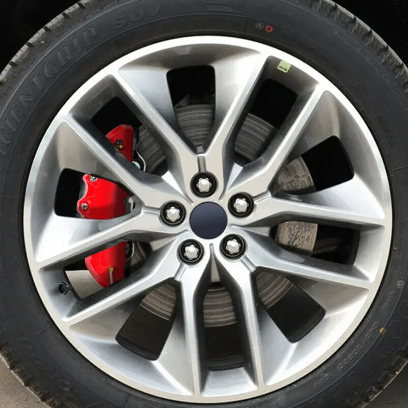 4 шт 3D красный автомобиль универсальные дисковые заглушки дисковых тормозов передние и задние аксессуары комплект