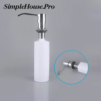 

Kitchen Sink Soap Dispenser ABS Plastic Built in Lotion Pump Plastic Bottle for Bathroom and Kitchen Liquid Soap organize 300ml