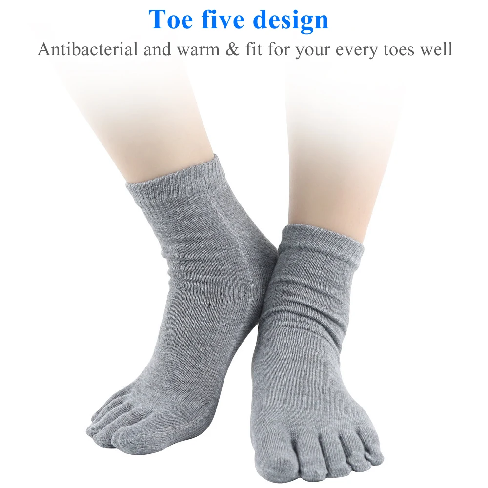 Одна пара, легкие мужские спортивные носки, хлопковые носки с пятью пальцами и пальцами, Meias, весенне-зимние носки, носки с пальцами, босиком
