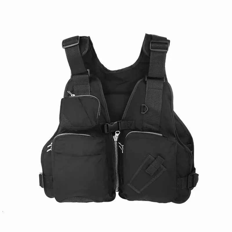 

Outdoor Adults Fishing Life Vest Taslan Waterproof Fishing Life Jacket Boating Sea Fishing Vest Night Fishing Wear Waistcoat