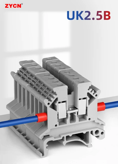 Kit Morsettiere Per Guida DIN - 40 Pezzi, Per Automazione E Fai Da Te