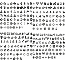 Lot de flocons de neige, flocons de neige, ornement, arbre, flocons de noël, en forme de flocons, CNC 255, CDR DXF, dessins découpés au Laser 2D