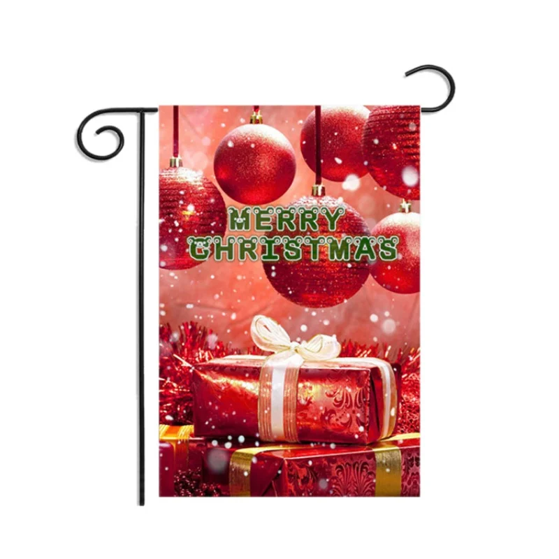 

Christmas Series Garden Flag Outside Decorative Hanging Winter Seasonal Holiday Yard Decorations