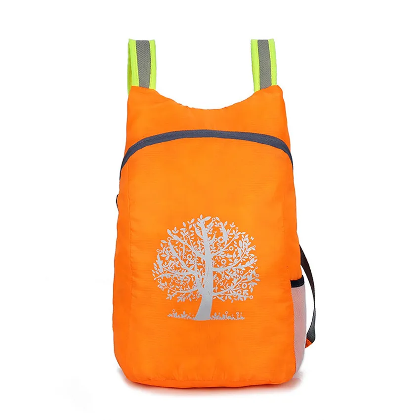 WOYYHO унисекс складной рюкзак Ультра светильник Спорт на открытом воздухе Пеший Туризм Кемпинг Сумка Водонепроницаемый Складная для катания на велосипеде, для рыбалки, рюкзак для путешествий - Цвет: Orange