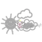 Sun cloud PP ремесленный Металл резки штампы высечки формы милый жираф солнце облака записная книжка нож лекало, лезвие трафареты для резки - Цвет: Sun cloud