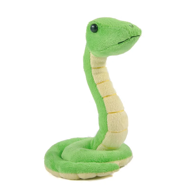 17cm Big Snake Green Soft Plush Toy Zodiac Stuffed Animal Doll Kid Birthday Gift 