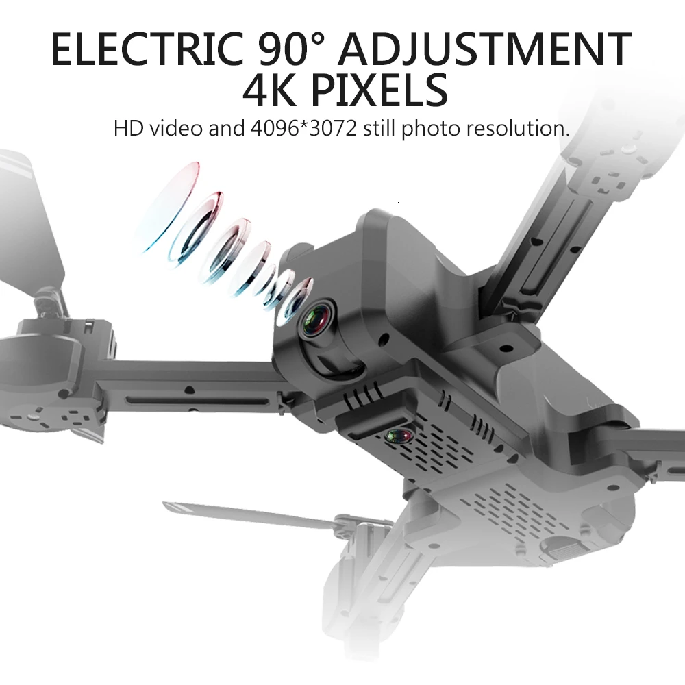 Радиоуправляемый Дрон KF607 с 4K HD двойной камерой оптический поток селфи Квадрокоптер складной мини дроны VS Z5 XS812 E58 Дрон игрушка подарок