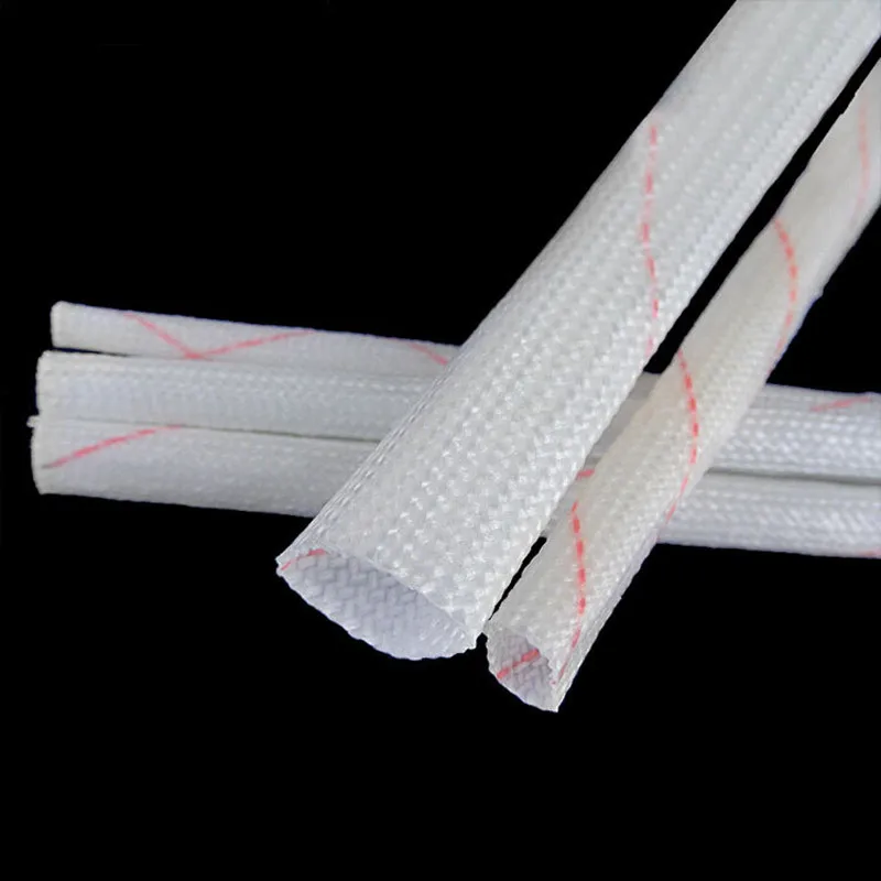 

10pcs cable braided protection sleeve diameter 6mm 8mm 10mm pvc soft fiberglass wire wrap insulation tube