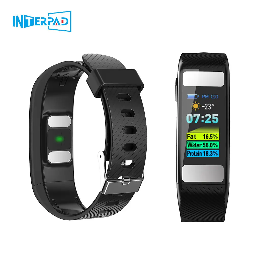 

New Interpad C33 Sport Fitness Tracker Smart Watches Body Fat Test Continuous Heart Rate Detection Smartwatch for Huawei xiaomi