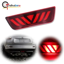 1PC High Power Super Bright Red 3D Optic Car LED Rear Fog Lamp 3rd Brake Stop Light For Nissan Juke Rogue Murano Tail Light 12V