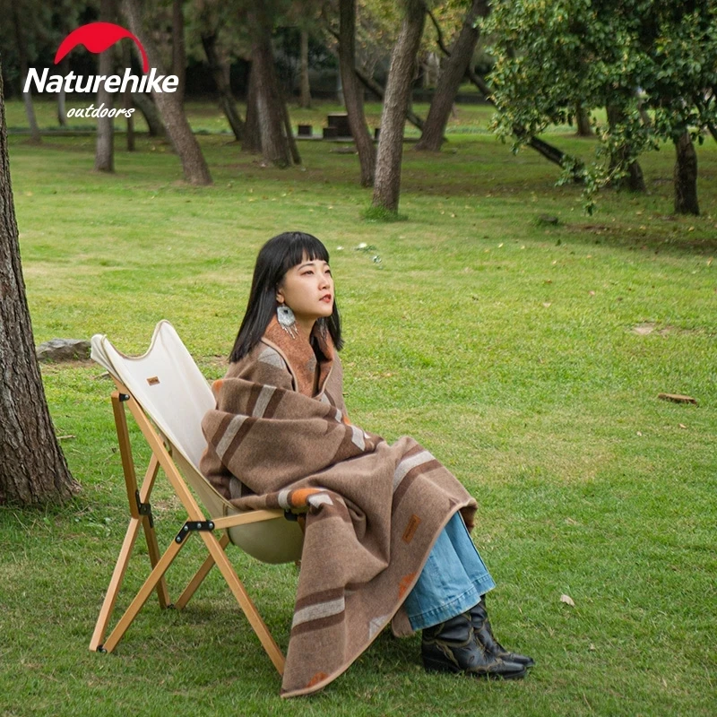 Naturehike Warm Wool Shawl Picnic Blanket Portable Tent Mat Ultralight Indian Wool Blanket Ground Travel Mat Outdoor Camping