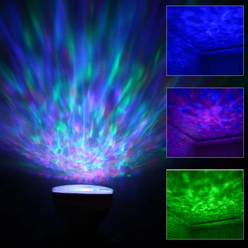 

Ocean Wave Projector Night Light with Remote Control Music Player Speaker