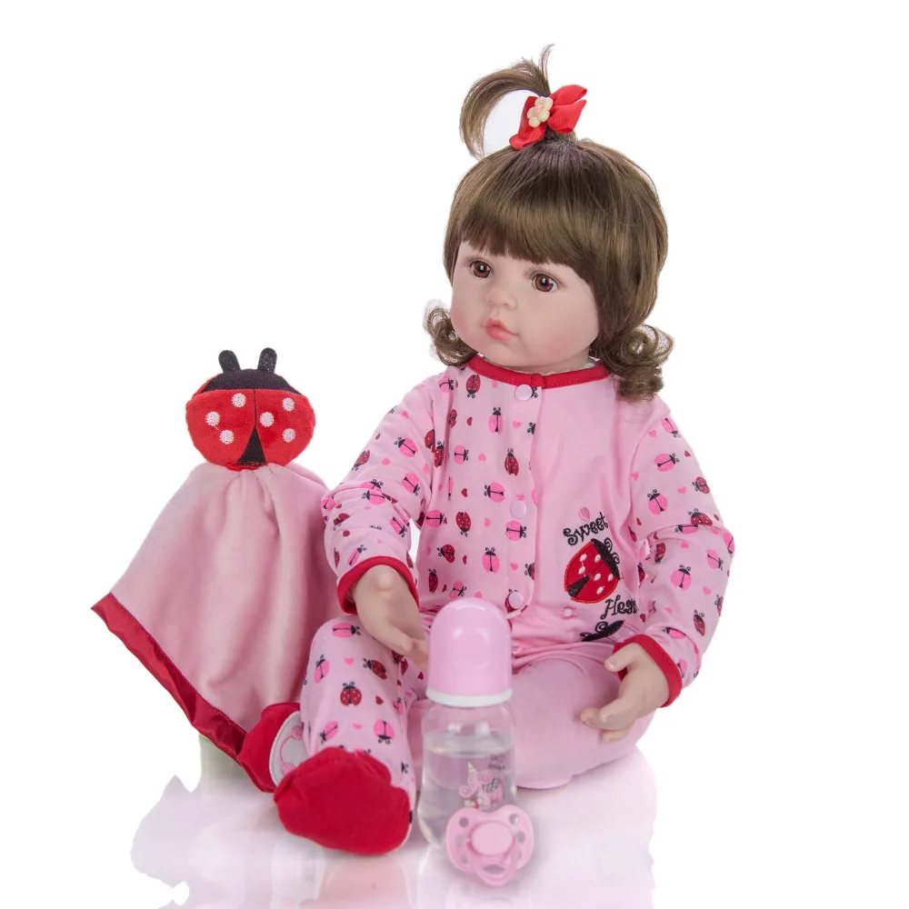 Дропшиппинг KEIUMI Мода Reborn Baby куклы 60 см Силиконовая мягкая кукла реалистичные Новорожденные Menina игрушка с DIY Кудри волосы R