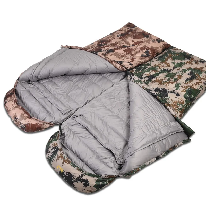 

Envelope Waterproof Shell Lightweight Sleeping Bag Envelope Style Army Camouflage Sleeping Bag High Quality Cotton Sleeping Bag