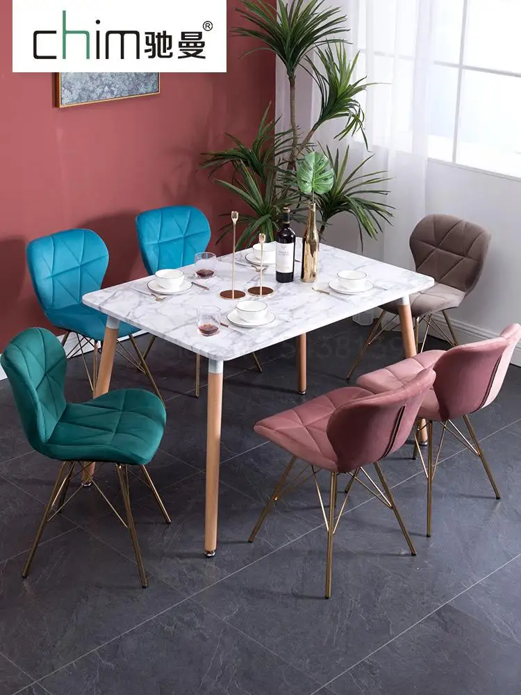 Скандинасветильник светлый роскошный Ins стул с бабочкой сетчатый красный для