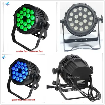 

E-8pcs Waterproof IP65 outdoor par led 18x10w rgbw 4 in 1 led par can stage party lighting