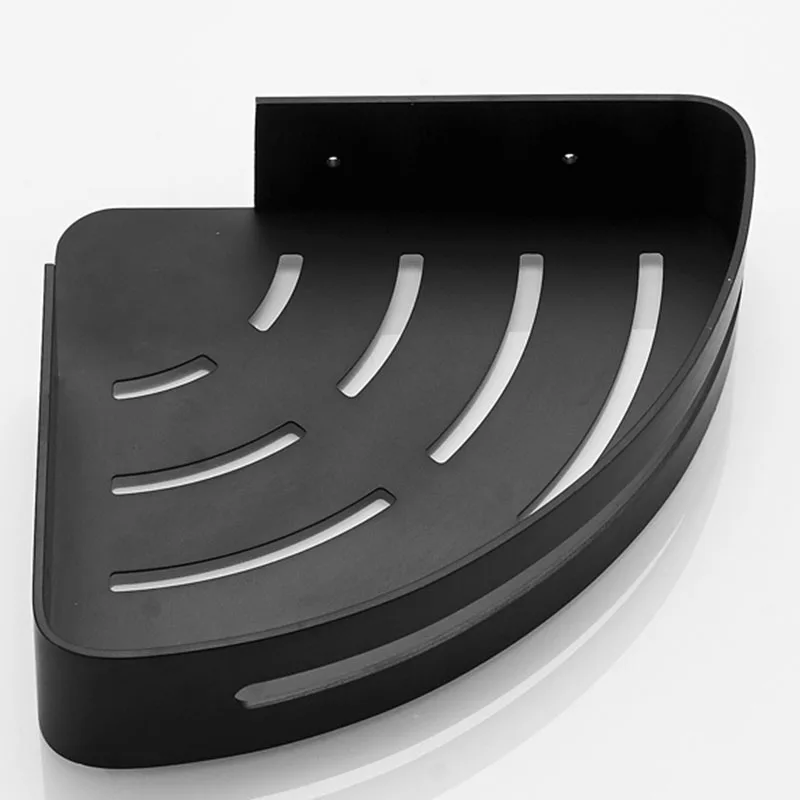 

bathroom accessories corner holder shelves Wall hanging of basket in bathroom Black shelf in shower room