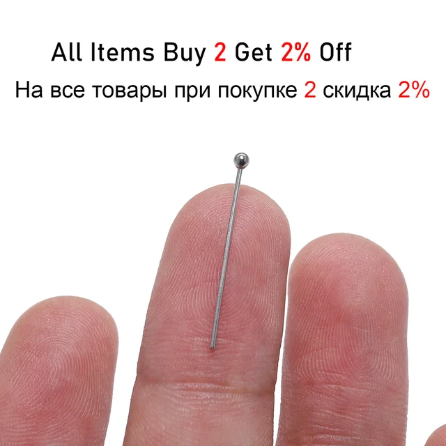 Affordable and versatile stainless steel eye pins for jewelry making