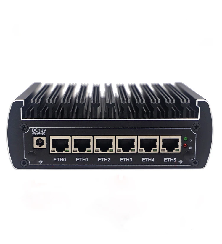 Fanless Mini PC Intel Celeron 3865U 3965U Core I5 7200U I7 7500U 6 i211AT Gigabit RS232 4*USB Firewall Pfsense Router AES-NI | Компьютеры