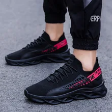 Стиль Летающие тканые мужские повседневные спортивные туфли г. Осенние дышащие модные мужские туфли с сеткой