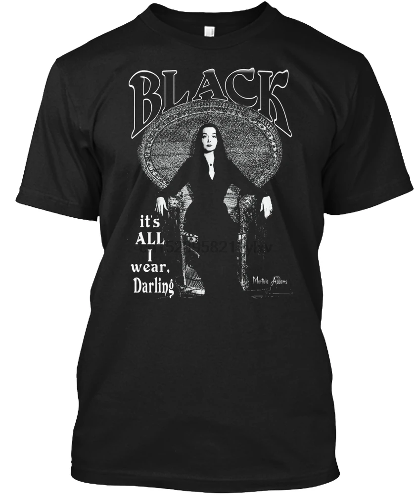 Мужская черная футболка IT S ALL I WEAR футболки MORTICIA adдамс женская и | одежда